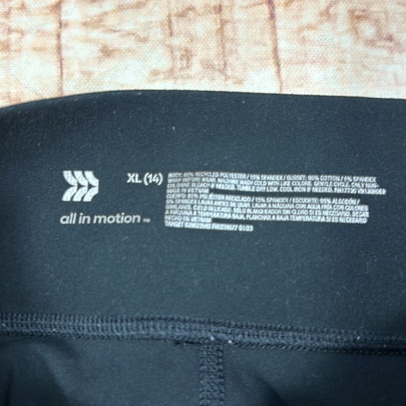 all in motion Girls Black Leggings Pants - Picture 4 of 5
